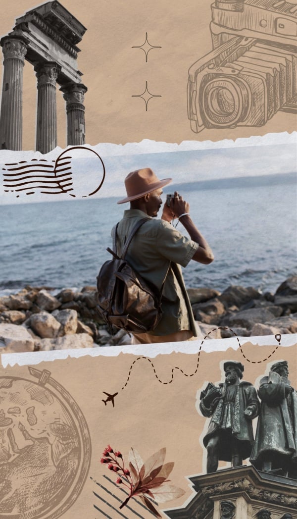 Unique Travel Design, download and edit for free design template - Travel from the Andalusi design app