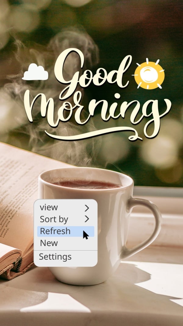 Good Morning Design, download and edit for free design template - Greeting, Good Morning from the Andalusi design app