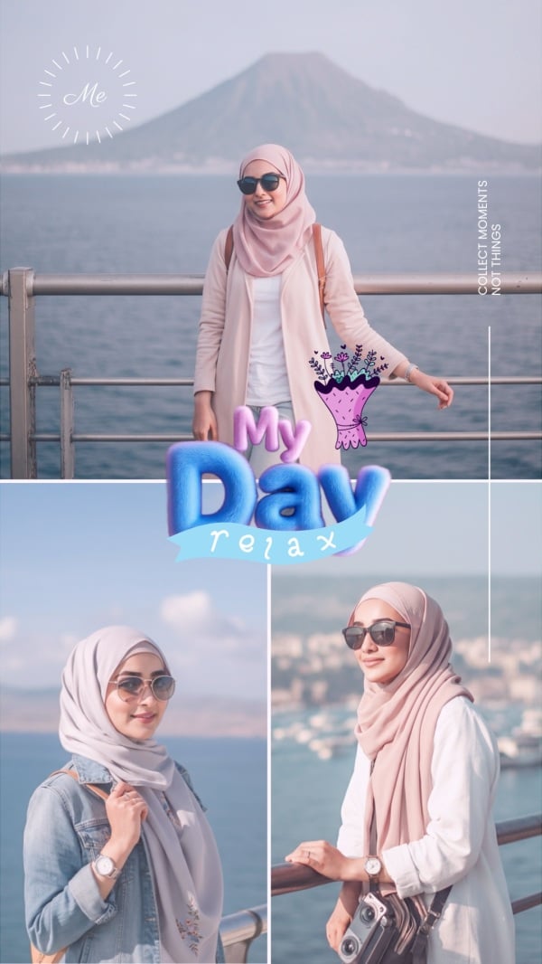 Design Snapshot for a Relaxing Day, download and edit for free design template - Snapshots from the Andalusi design app