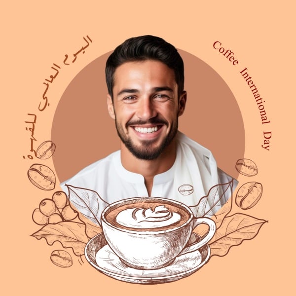 Design for International Coffee Day, download and edit for free design template - Coffee, Profile from the Andalusi design app