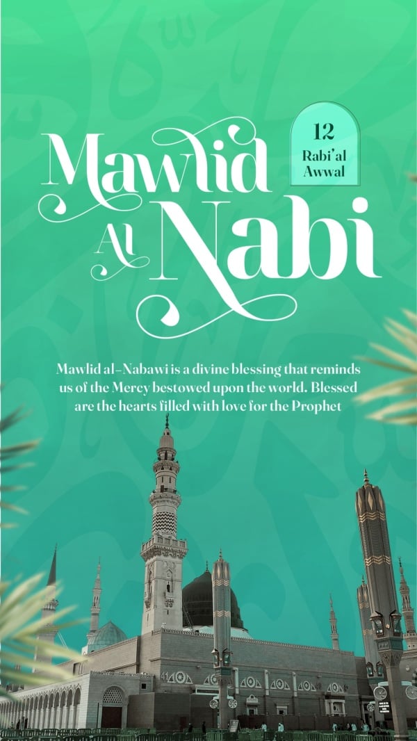 Design for Mawlid an-Nabi, download and edit for free design template - Mawlid an-Nabi from the Andalusi design app