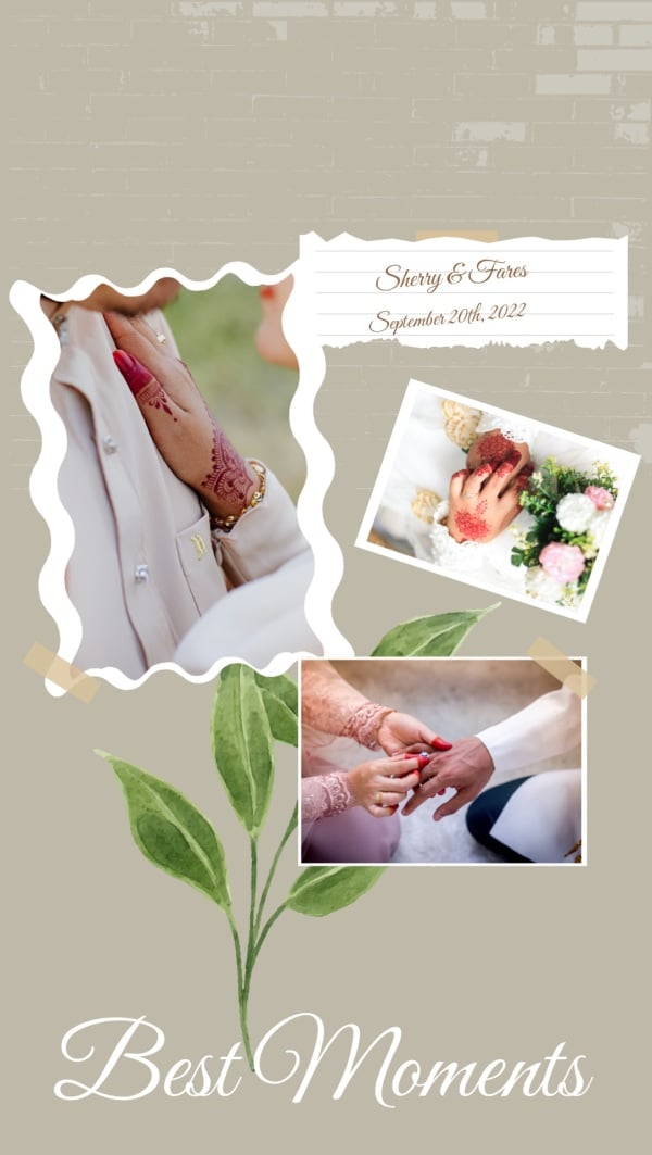 Design Ceremony Collage for Special Moments, download and edit for free design template - Ceremony Collage from the Andalusi design app