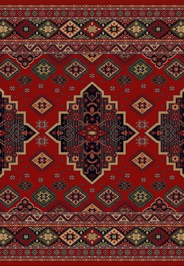 قالب تصميم سجادة قوقازية هندسية، للتحميل والتعديل مجاناً - بطاقات سجاد من تطبيق أندلسي للتصميم
