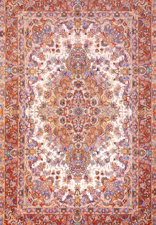 قالب تصميم سجادة مشجّرة بزهور دقيقة، للتحميل والتعديل مجاناً - بطاقات سجاد من تطبيق أندلسي للتصميم