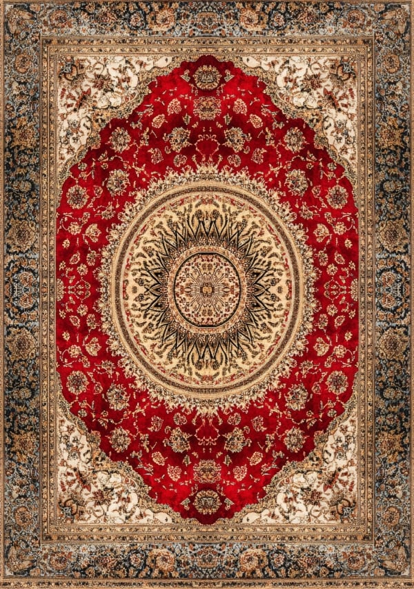 قالب تصميم سجادة بميدالية مزخرفة، للتحميل والتعديل مجاناً - بطاقات سجاد من تطبيق أندلسي للتصميم