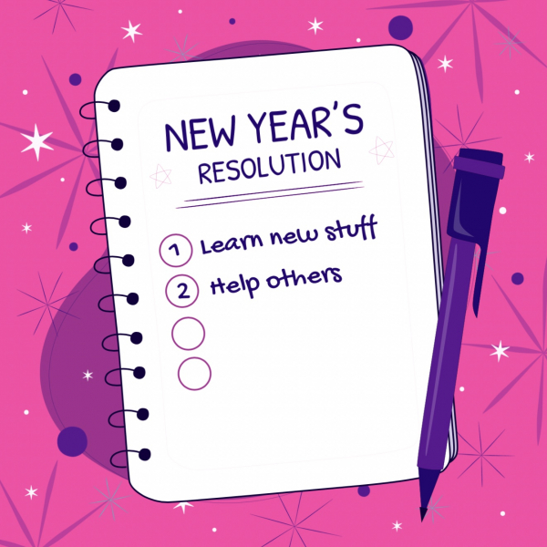 Design New Year’s Resolution List, download and edit for free design template - New Year, Productivity from the Andalusi design app