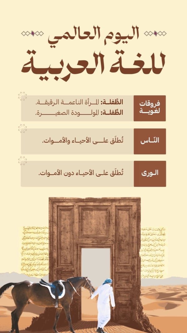 Design for Arabic Language Day, download and edit for free design template - Arabic Day from the Andalusi design app