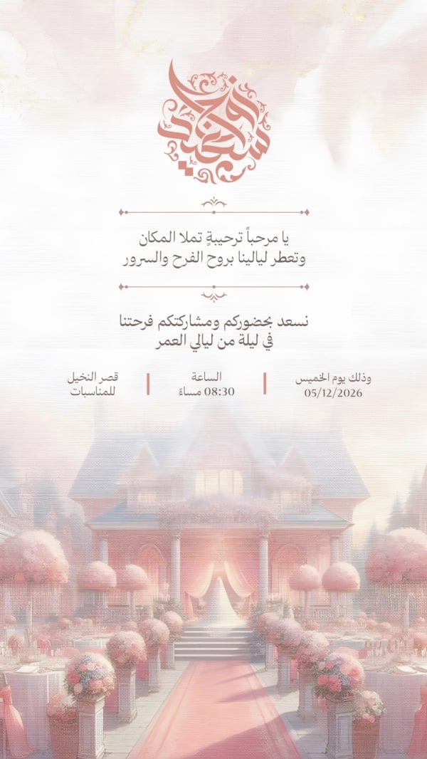 Wedding Invitation Design, download and edit for free design template - Wedding, Invitations from the Andalusi design app
