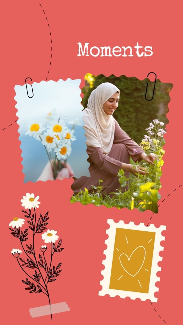 Design Photo Collage of Beautiful Moments, download and edit for free design template - Photo Collage from the Andalusi design app