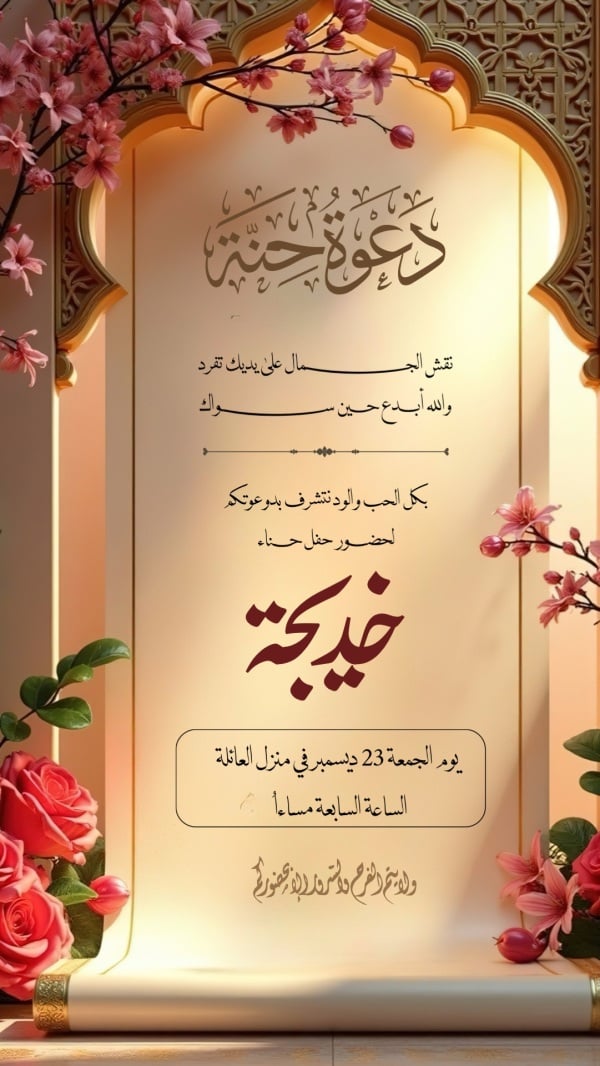 Design Wedding Invitation, download and edit for free design template - Invitations, Cards, Henna invitation from the Andalusi design app