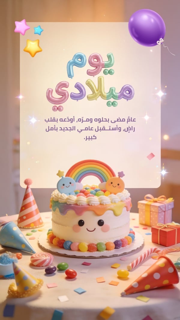 Birthday Design, download and edit for free design template - Birthday, Greeting from the Andalusi design app