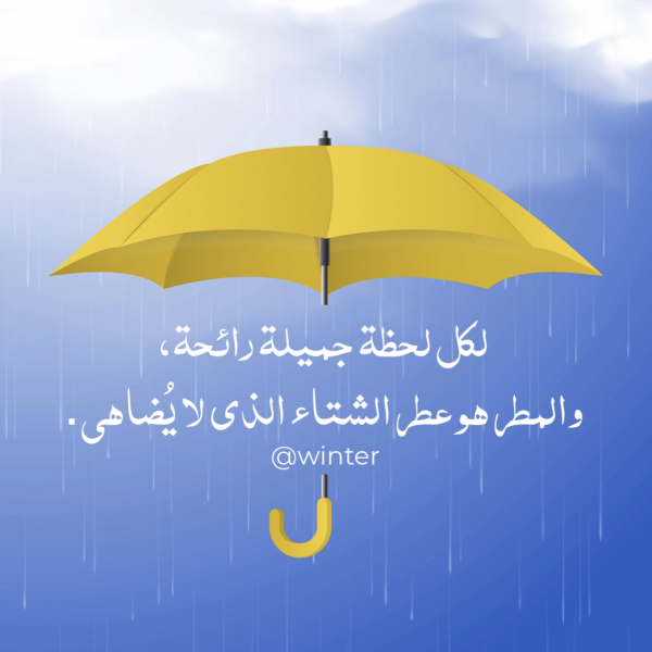 Yellow Umbrella Design for Winter Mood, download and edit for free design template - Mood from the Andalusi design app