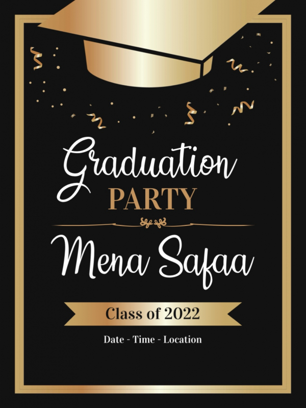Design Graduation Card, download and edit for free design template - Cards, Graduation from the Andalusi design app