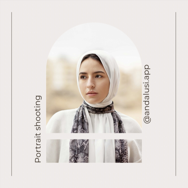 Design Portrait Photography, download and edit for free design template - Post, Photography from the Andalusi design app