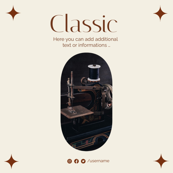 Classic Design for Marketing, download and edit for free design template - Post, Marketing, Promotions from the Andalusi design app