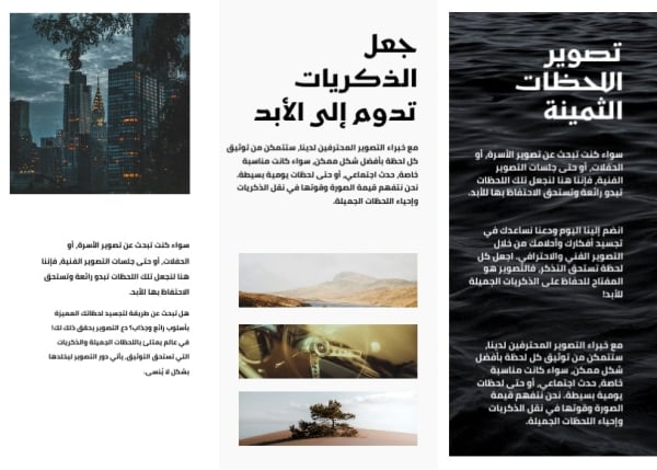 Professional Brochure Design, download and edit for free design template - Brochures from the Andalusi design app