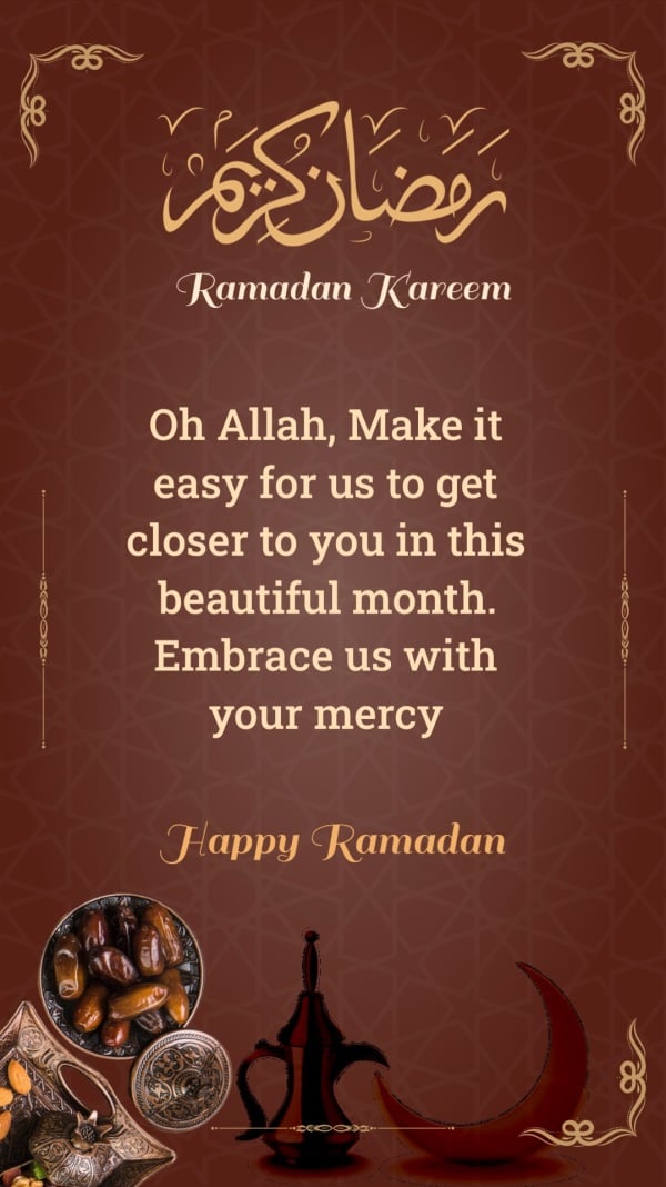 Ramadan Design, download and edit for free design template - Ramadan, Ramadan English from the Andalusi design app