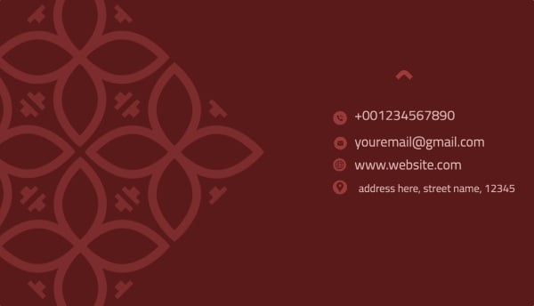 Elegant Business Card Design, download and edit for free design template - Business cards from the Andalusi design app