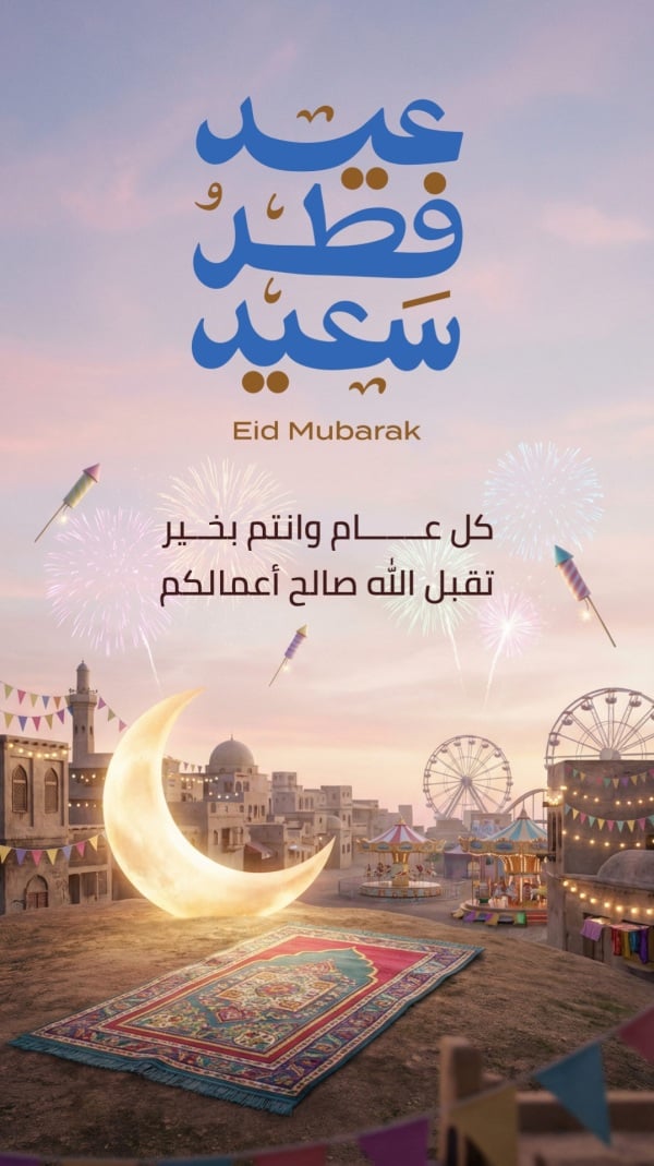 Design Eid al-Fitr, Greeting, download and edit for free design template - Eid al-Fitr, Greeting from the Andalusi design app