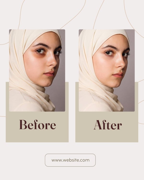 Design Before and After, download and edit for free design template - Before and After from the Andalusi design app