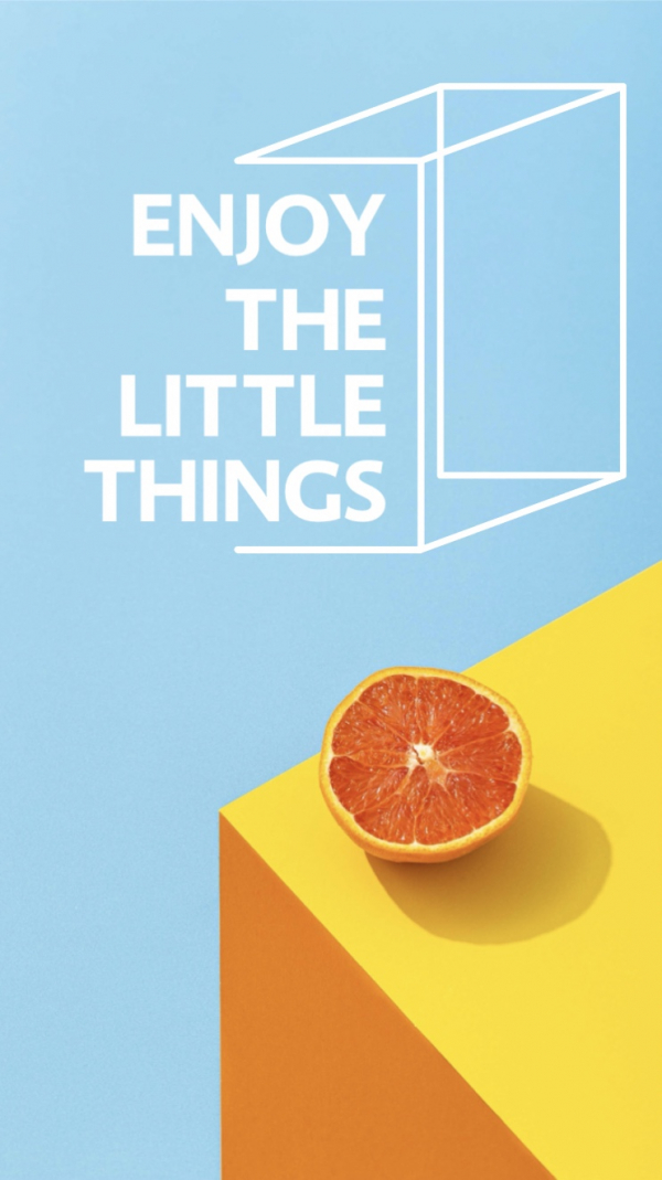 Design Quote: Enjoy the Little Things, download and edit for free design template - Quotes, Story, English templates from the Andalusi design app