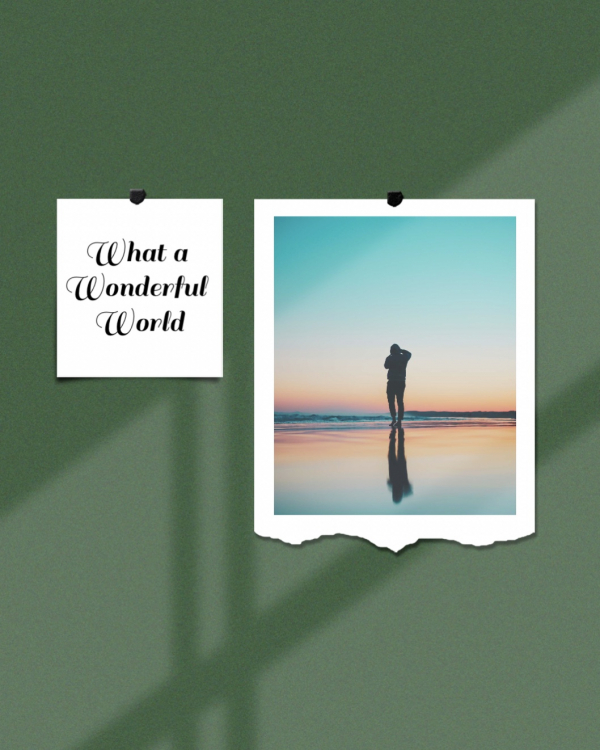 A Wonderful World design template - Photography from the Andalusi design app