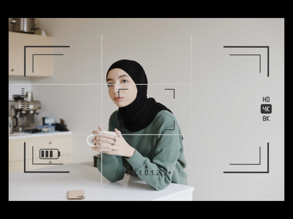 Design Photography of a Woman in a Kitchen, download and edit for free design template - Photography from the Andalusi design app
