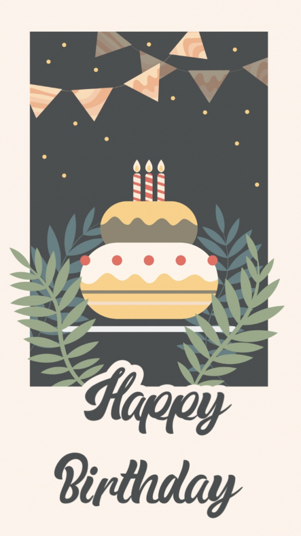 Joyful Birthday Card Design design template - Cards, Story from the Andalusi design app