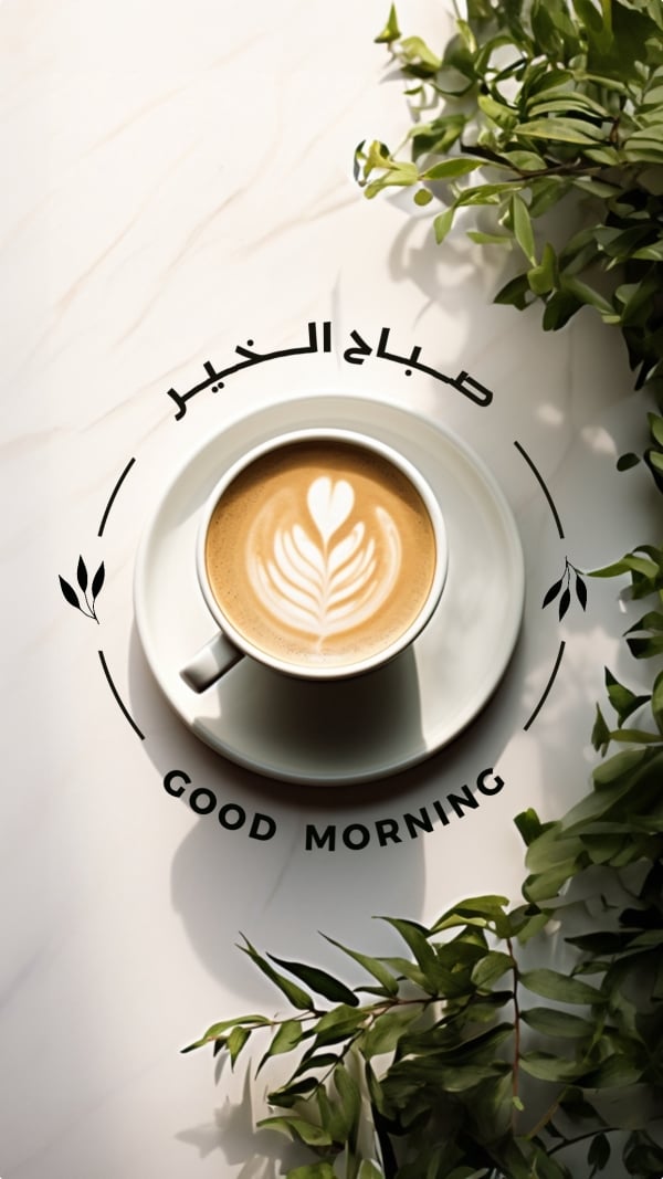 Good Morning Design, download and edit for free design template - Greeting, Good Morning from the Andalusi design app