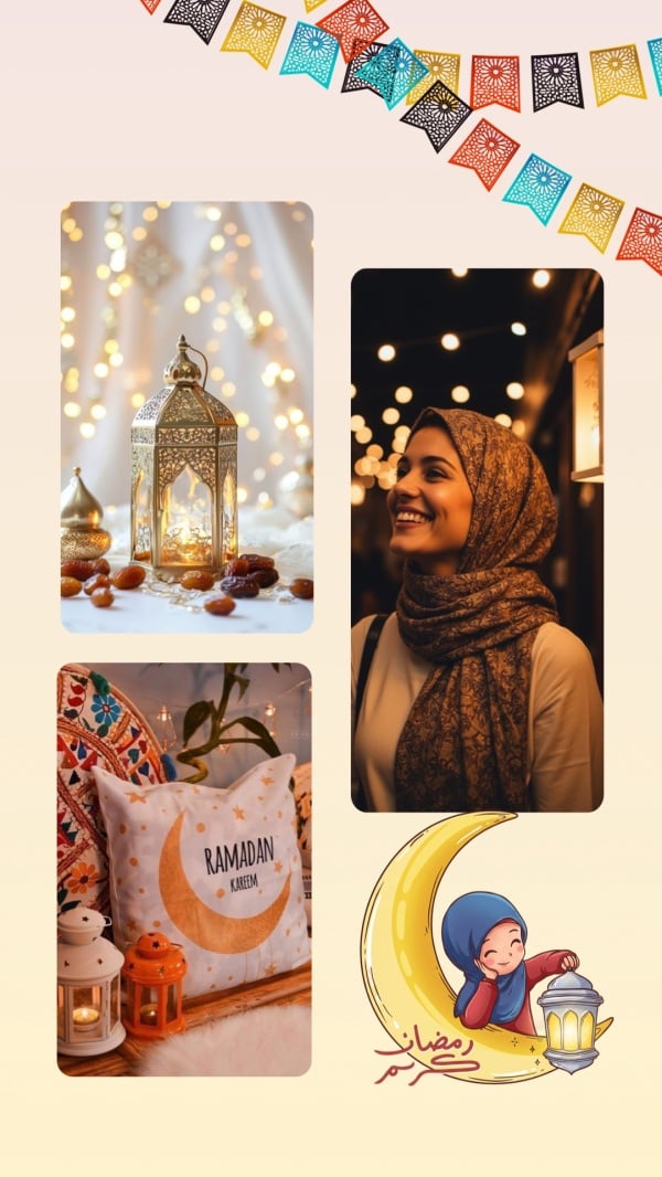 Design Ramadan, Photo Collage, download and edit for free design template - Ramadan, Photo Collage from the Andalusi design app