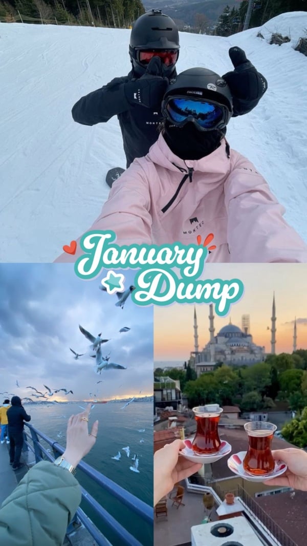 January Design, download and edit for free design template - Month Highlights from the Andalusi design app