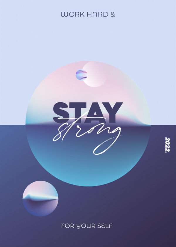 Stay Strong - Inspirational Design design template - Quotes from the Andalusi design app