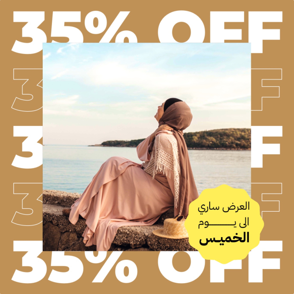 Design 35% Off Discount, download and edit for free design template - Marketing, Post, Discounts from the Andalusi design app
