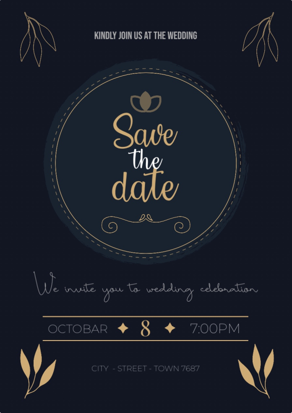 Wedding Design, download and edit for free design template - Wedding, Cards from the Andalusi design app