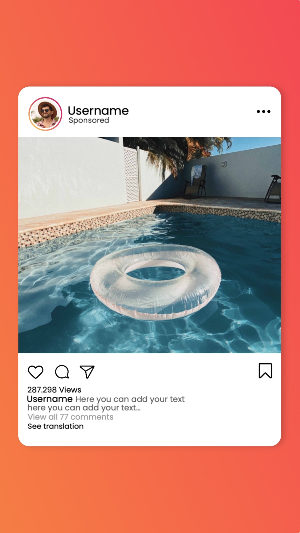 Design Story for Water Theme, download and edit for free design template - Tweets, Story from the Andalusi design app