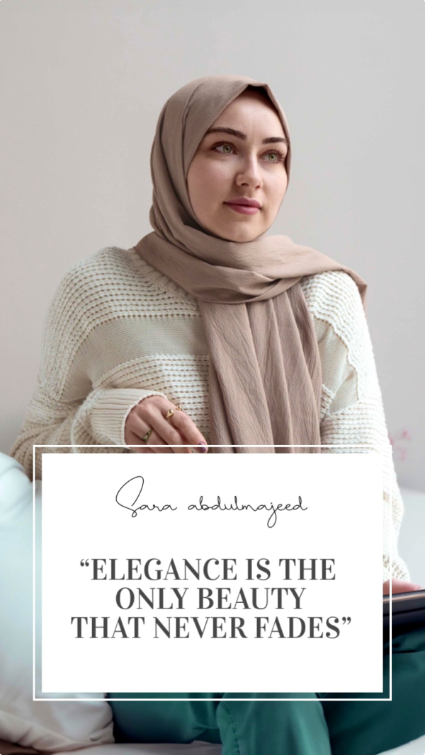 Design Quote: "Elegance is the only beauty that never fades", download and edit for free design template - Story, Quotes, Personal Quotes from the Andalusi design app