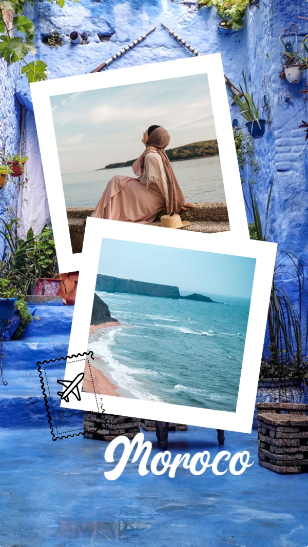 Unique Travel Design in Morocco, download and edit for free design template - Travel from the Andalusi design app