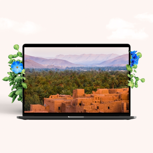 Design Mockup of a Laptop with Scenic Views, download and edit for free design template - Mockups from the Andalusi design app