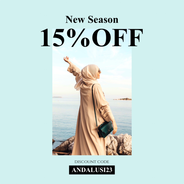 Design Marketing 15% Off New Season, download and edit for free design template - Marketing, Discounts from the Andalusi design app