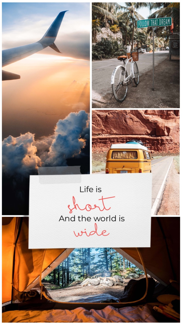 Inspiring Travel Design, download and edit for free design template - Travel from the Andalusi design app