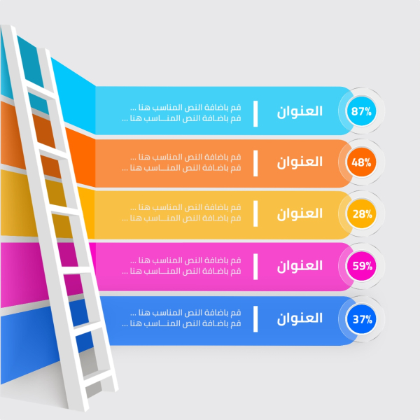 Design Infographic Showing Percentages, download and edit for free design template - Infographic from the Andalusi design app