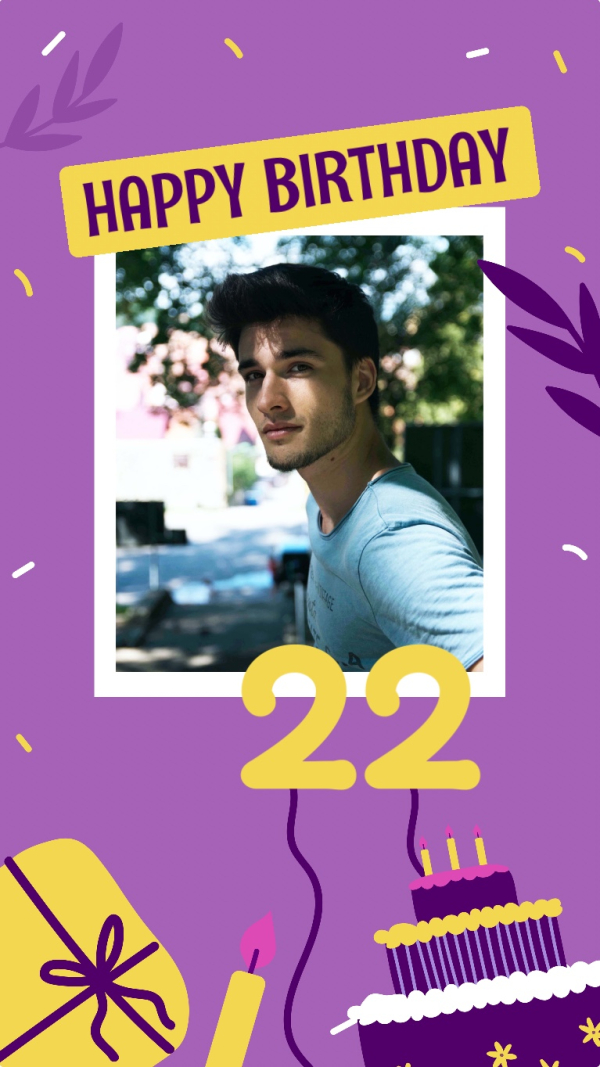 Birthday Design, download and edit for free design template - Birthday from the Andalusi design app