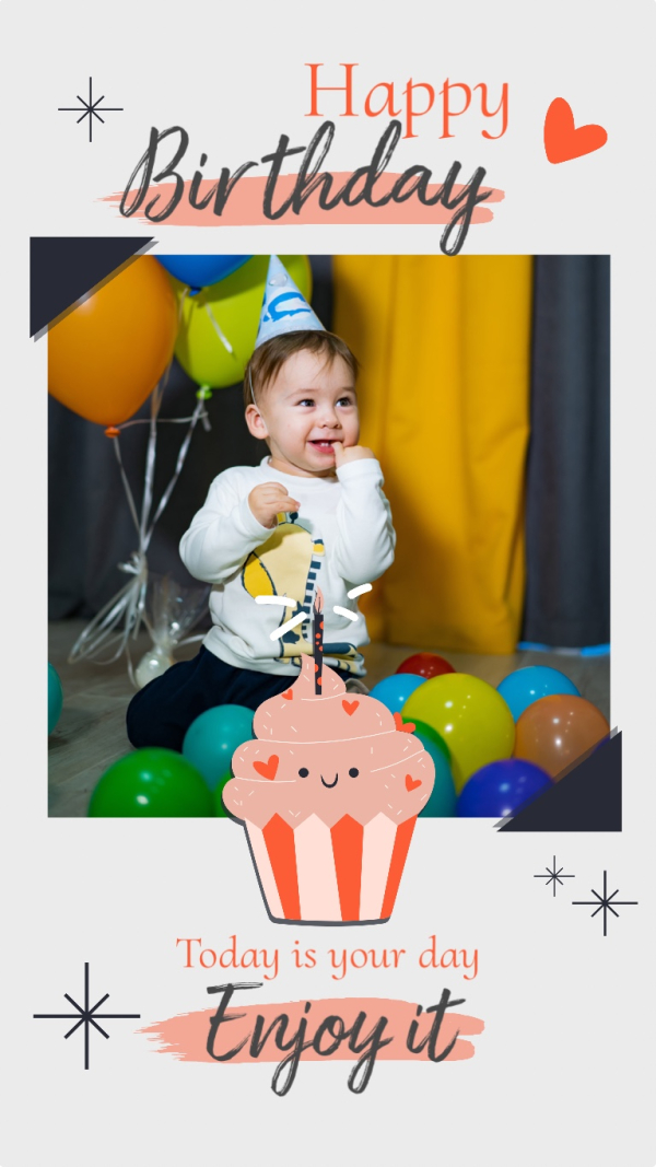 Birthday Design, download and edit for free design template - Birthday from the Andalusi design app