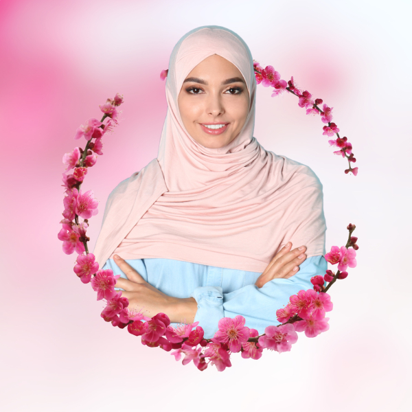 Female Profile Design with Flowers, download and edit for free design template - Profile from the Andalusi design app