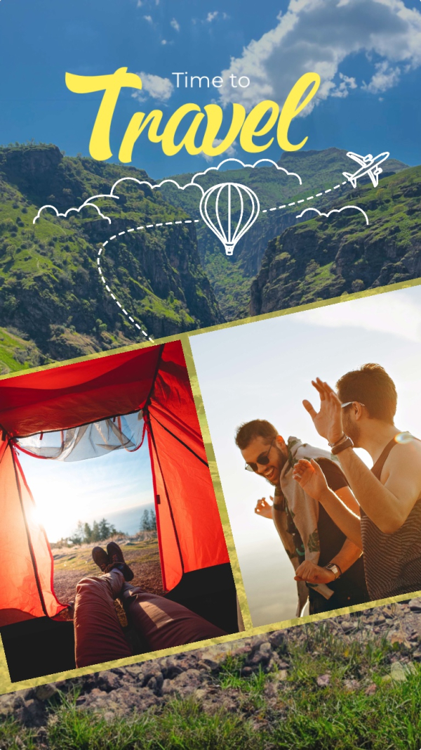 Travel Design Template, download and edit for free design template - Travel from the Andalusi design app