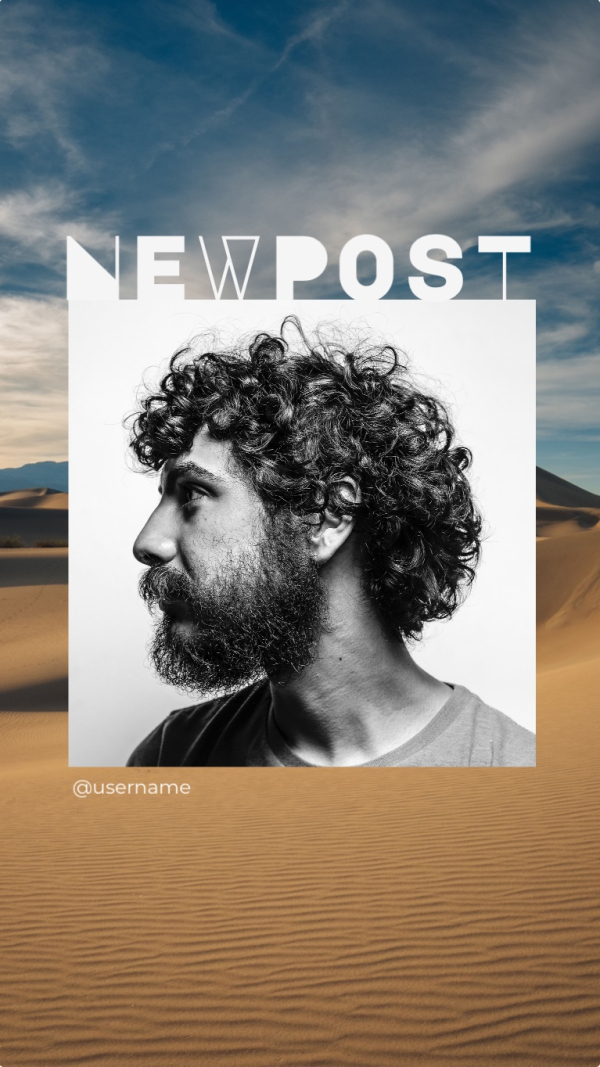 Portrait Design, download and edit for free design template - Story from the Andalusi design app