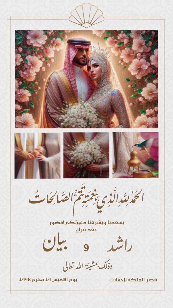 Wedding Design, download and edit for free design template - Wedding, Cards from the Andalusi design app