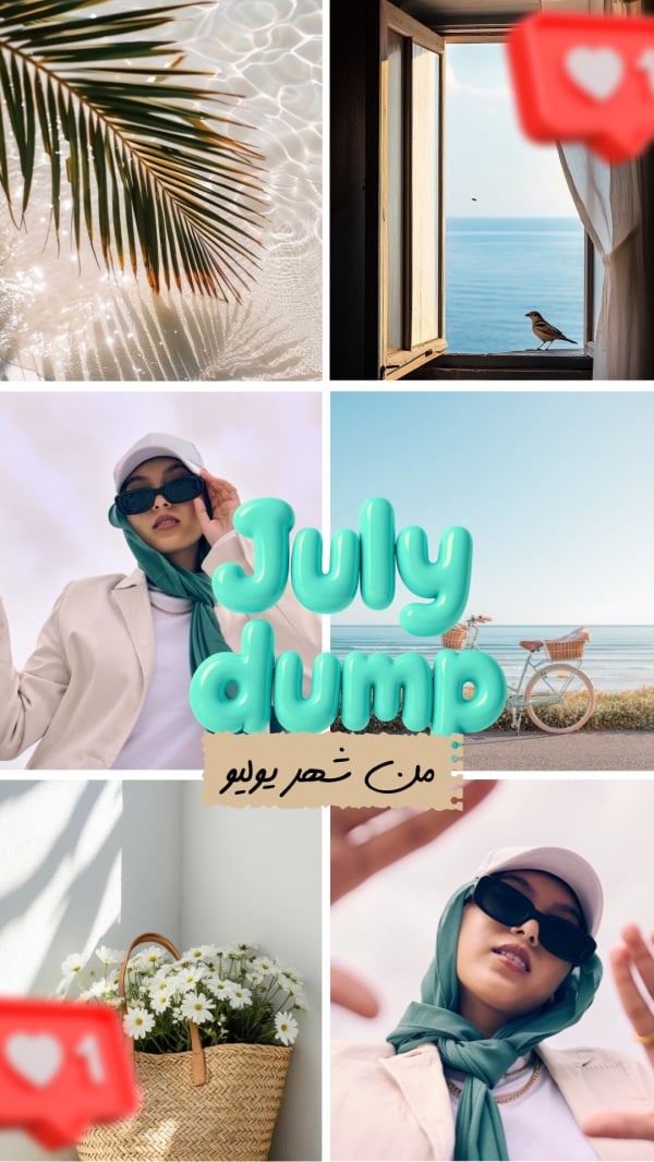 Design July Highlights, download and edit for free design template - Month Highlights from the Andalusi design app
