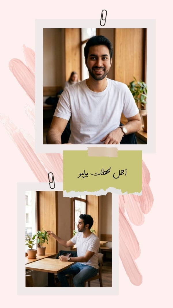 قالب تصميم قصة إنستقرام بعنوان أجمل لحظات يوليو - أحداث الشهر, قصة, صور مجمعة من تطبيق أندلسي للتصميم