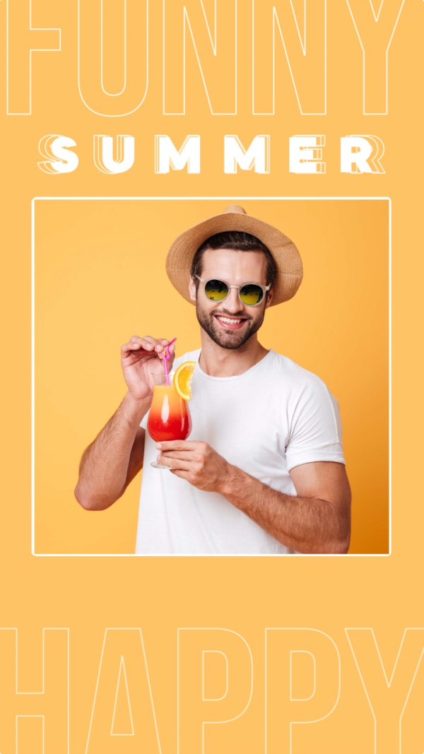 Funny Summer Design, download and edit for free design template - Story, Mood, Summer from the Andalusi design app